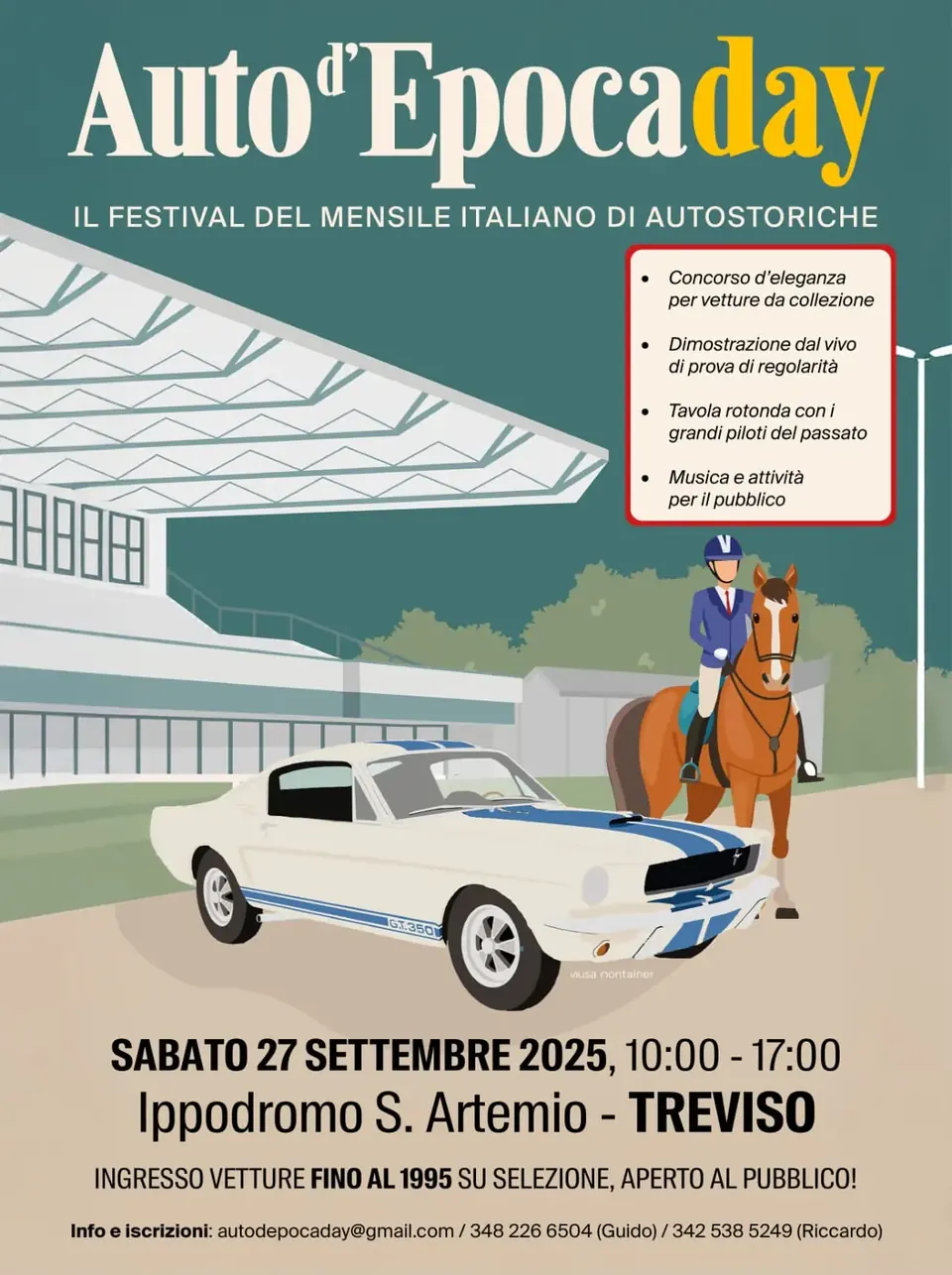 Auto d’Epoca Day, 27 settembre 2025, Ippodromo S. Artemio, Treviso