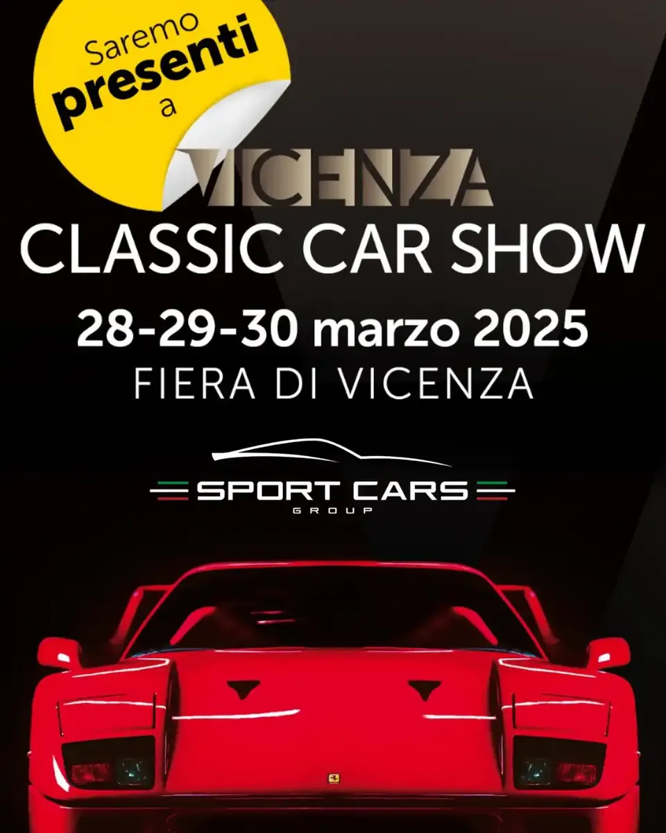 Vicenza Classic Car Show, 28-30 marzo 2025, Fiera di Vicenza